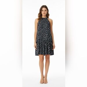 Banana Republic Patterned Tiered Halter Mini Tank Dress - Size XS